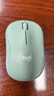 罗技（Logitech）M221 轻音鼠标 无线鼠标 办公鼠标 对称鼠标 带无线微型接收器 薄荷绿 实拍图