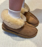 UGG秋季女士茸茸毛鞋领厚底懒人毛毛鞋 1166733CHE|栗色 36 实拍图