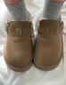 回力棉鞋女冬季加绒保暖短靴女外穿毛毛鞋女厚底勃肯鞋百搭雪地靴女 卡其色 37 实拍图