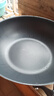 三禾微纳无涂层不粘炒锅可立盖炒菜锅无油烟含钛锅具32cm天穹黑配钢铲 实拍图