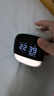 得力(deli)多功能LCD萌宠智能闹钟1200mAh 学生夜灯床头钟时钟儿童卧室钟时间管理器开学礼物绿色8852 实拍图