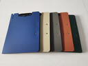 天色A4文件夹板横式折页板夹 会议夹秘书夹资料夹试卷夹签字签约呈阅夹 办公用品 TS-10001孔雀蓝 实拍图