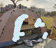 骆驼（CAMEL）户外帐篷便携式可折叠自动银胶防晒防雨野餐露营装备8110A流沙金 实拍图