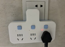 公牛（BULL）转换插头/品字形一转三插座/无线转换插座/电源转换器 适用卧室、厨房 3位分控开关插座 蓝白款 实拍图