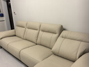 左右头层牛皮零靠墙电动功能沙发6013象牙白 3.08m 小四左电动 实拍图