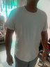 战浩【2件】冰丝莫代尔棉短袖t恤男夏季青年薄纯白色打底衫圆领半袖体 白色+白色 4XL 建议【185-200斤】 实拍图
