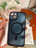 KEKLLE【肤感磁吸】适用iPhone14手机壳苹果14保护套磁吸无线充电磨砂防摔镜头全包软边保护套 宝蓝色 实拍图
