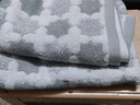 金典三点水 纯棉加厚毛圈四季通用透气情侣婚庆枕巾一对2条装尺寸52*75 十字灰色 实拍图