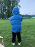 齐齐熊（ciciibear）【三防蓄热】男童羽绒服宝宝冬季连帽儿童保暖冬装加厚外套 烟雨蓝-白鸭绒-男女同款 120 -充绒量短款112.2g/长款163g 实拍图