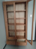源氏木语 全实木书柜简约橡木带玻璃门书架组合健康环保书房置物架展示柜 原木色书柜1000*320*1900mm 晒单实拍图
