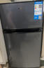 奥克斯小冰箱家用小型迷你冷藏冷冻两用出租房宿舍用节能省电寝室办公室电冰箱 【全国联保】56A176DV星空灰【节能省电】 实拍图