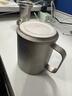德斯汉菲纯钛双层泡茶杯茶水分离男士办公室喝茶杯子钛合金高档水杯茶道杯 轻饮380ML+细密泡茶滤网 实拍图
