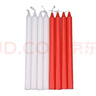 鸣固  应急照明蜡烛 直杆蜡圆柱日用实验停电地震应急长蜡烛（十支装）红色 2*20cm 实拍图