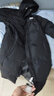 冬款中长款羽绒服男士大码冬季过膝加厚连帽情侣女款冬装外套 黑色 XL 建议125到140斤 实拍图