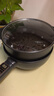 牧利派电炒锅炒菜电煮锅电火锅多功能家用电热锅多用途锅不粘锅一锅多用蒸煮煎炒一体锅小家电料理锅插电 雅黑色-电炒锅不粘锅 带木铲【配加长电线】 特厚款3.5升 智能款+蒸笼 1-3人 实拍图