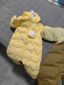 巴拉巴拉童装婴儿连体羽绒服轻薄羽绒服宝宝衣服冬装抱衣爬服男童女童 蛾黄31004 80cm 实拍图