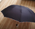 天堂 加大雨伞三折 晴雨两用商务伞经典格纹10骨大雨伞男女 藏青 实拍图
