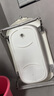 iuu婴儿洗澡盆 可折叠宝宝浴盆大号 洗澡神器躺托浴架新生儿童用品 【北欧灰】单盆 材质：FAD食品级材质检测认证 实拍图
