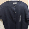 优衣库合作款/女装羊毛混纺圆领针织开衫/毛衣480025 69 藏青色 M /160/84A 实拍图