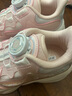 特步（XTEP）儿童童鞋女生网布旋钮扣星星气泡休闲鞋 水粉色/微波蓝 31码 实拍图