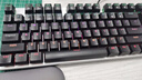 达尔优（dareu）EK815机械合金版键盘 有线游戏键盘 108键多键无冲 吃鸡电脑 办公键盘   混光黑银红轴 实拍图