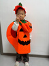 甜蜜点万圣节服装儿童男女孩cosplay服饰装扮南瓜服披风演出道具装饰 实拍图