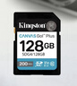 金士顿（Kingston）128GB SD存储卡 U3 V30 相机内存卡 高速sd卡大卡 4K超高清拍摄 读速200MB/s 实拍图