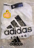 阿迪达斯（adidas）短袖男健身经典三条纹休闲运动速干T恤 白/黑 L 实拍图