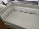 ABCMOKOO赫特婴儿床新生儿折叠拼接大床可移动bb宝宝床-莫兰迪白+宫廷蚊帐 实拍图