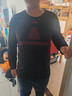 悠途（UTO）压缩速干衣套装男滑雪登山户外运动保暖内衣黑酒红色(男款）3XL 实拍图