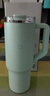 小米吸管保温杯 大容量冰霸杯 巨无霸水杯 316L不锈钢保冷杯 1L青柠绿 实拍图