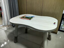 曼龙儿童花生桌PLUS宝宝游戏玩具桌可升降调节学习桌 米黄色 实拍图