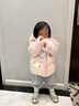 巴拉巴拉童装儿童羽绒服宝宝男女童2025冬装新款婴儿外套保暖上衣泡芙羽绒 粉色小苹果60356-白鸭绒 110 （充绒量93g 适合3-5岁） 实拍图