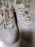 鸿星品克断码真皮运动鞋女2025秋季新款大码女鞋41一43防滑软底老爹鞋 米色双网 37 实拍图