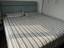 黄河口老粗布床单【A类纯棉】秋冬加厚床单 粗布床单纯棉床上用品极度舒适床单 时尚灰彩条 1.8/2.0m床三件套( 2枕套+1床单) 实拍图