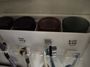 贝意品牙刷架套装免打孔壁挂牙膏挤压器刷牙漱口杯子卫生间收纳盒置物架 实拍图