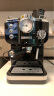 德国Derlla咖啡机家用 意式半自动复古泵压式蒸汽打奶泡 经典黑（20bar） 实拍图