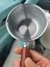 不锈钢泼油小锅热油专用锅奶锅热奶锅家用牛奶迷你小锅淋油神器 【食品级】 7cm 300ml 实拍图