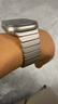 JINGZ适用苹果手表iwatch s10/s11表带纯钛金属ultra3/2钛合金apple watch磁吸9/8/7/6米兰尼斯夏季男女 新【钛金色】纯钛丨磁吸45/46/44/49mm 实拍图