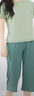 红豆居家睡衣女夏季纯棉休闲短袖短裤女士睡衣可外穿家居服绿色175/96A 实拍图