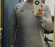 安德玛（UNDERARMOUR）DFO男子圆领运动休闲长袖T恤1302355 摩登灰011 2XL 实拍图