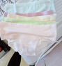 FitonTon5条装内裤女纯棉裆女士内裤抑菌中腰少女天气云朵系列 XXL 实拍图