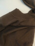 森马（Semir）100%美利奴纯色羊毛衫女2024冬新款半高领正肩气质打底衫可机洗 咖色调00355 S /155/80A【宽松版，建议拍小一码】 实拍图