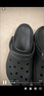 卡骆驰（CROCS）经典云朵老爹鞋洞洞鞋时尚百搭女鞋拖鞋一脚蹬|206750 黑色-001(含智必星) 39 (250mm) 实拍图