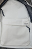 鹏境简约书包男背包初中女双肩包高颜值大容量高中大学生运动电脑包 简约书包-简约白【单包】 实拍图