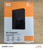 西部数据（WD）5TB 移动硬盘 USB3.0 My Passport随行版2.5英寸 黑 机械硬盘 笔记本电脑外接 大容量加密存储 实拍图