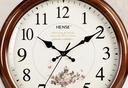 汉时（Hense）实木挂钟欧式时尚挂表创意客厅时钟挂墙复古静音石英钟表HW17 实拍图