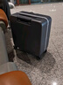 米熙前开盖商务铝框拉杆箱子男行李箱女密码箱包登机箱18英寸矿岩灰70 实拍图