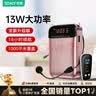索爱（soaiy）S588FM无线小蜜蜂扩音器教师专用智能防啸叫13W大功率U盘麦克风喇叭户外便携蓝牙音箱收音机  金色 实拍图