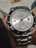 罗西尼（ROSSINI）手表男国表机械手表100M防水潜水运动手表夜光生日礼物男士手表 白盘钢带机械男表5679T01A 实拍图